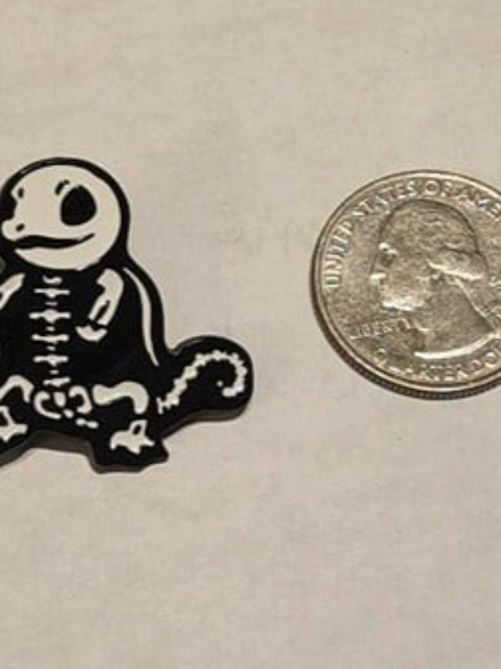 Skeletal Kanto Trio: Pokemon Bulbasaur, Squirtle, Charmander Enamel Pins - Picture 9 of 10